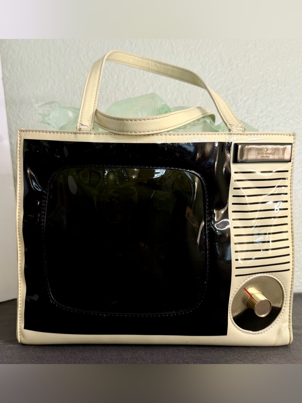 Vintage Kate Spade TV Quinn Retro Television Tote Bag